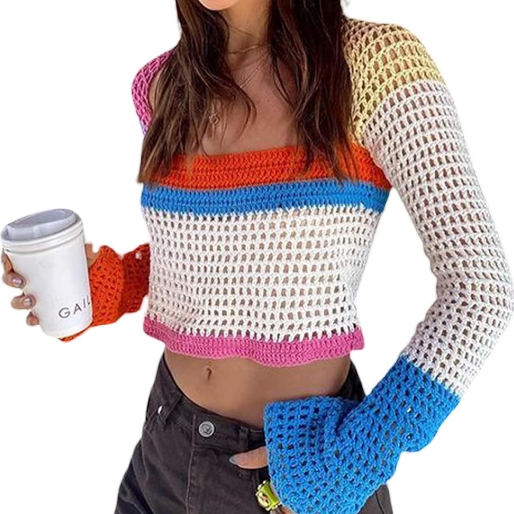 Loose knit sweater. Slightly cropped. New without tags.